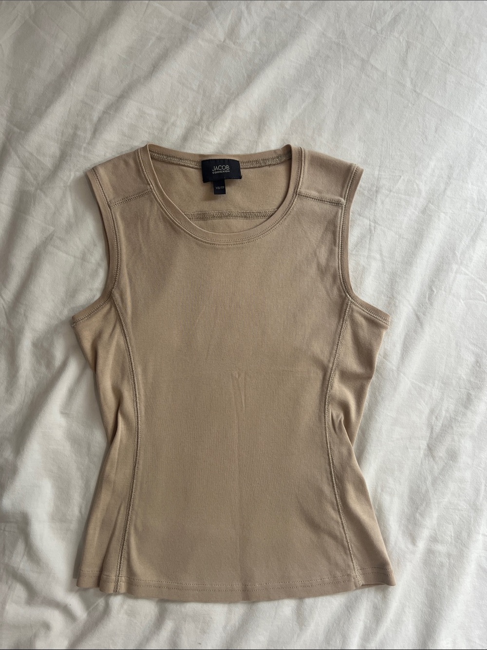 Jacob Cream-Beige Tank Top